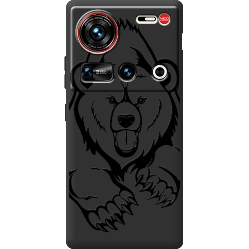 Чорний чохол BoxFace Nubia Z70 Ultra Grizzly Bear
