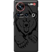 Чорний чохол BoxFace Nubia Z70 Ultra Grizzly Bear