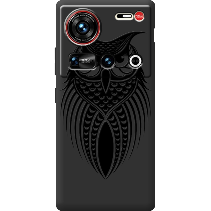 Чорний чохол BoxFace Nubia Z70 Ultra Owl