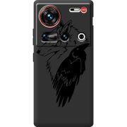 Чорний чохол BoxFace Nubia Z70 Ultra Wolf and Raven