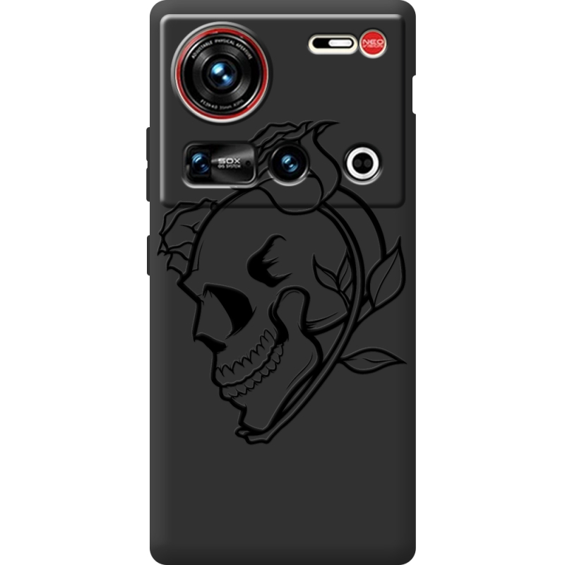 Чорний чохол BoxFace Nubia Z70 Ultra Skull and Roses