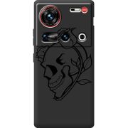 Чорний чохол BoxFace Nubia Z70 Ultra Skull and Roses