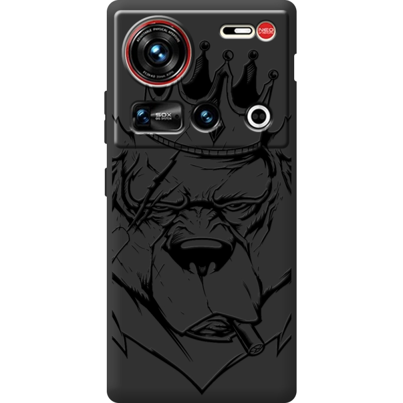 Чорний чохол BoxFace Nubia Z70 Ultra Bear King