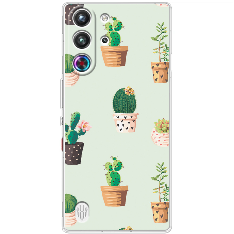Чохол BoxFace Nubia RedMagic 10 Pro L-green Cacti
