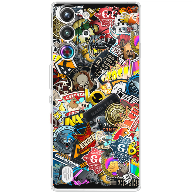 Чохол BoxFace Nubia RedMagic 10 Pro CS:Go Stickerbombing