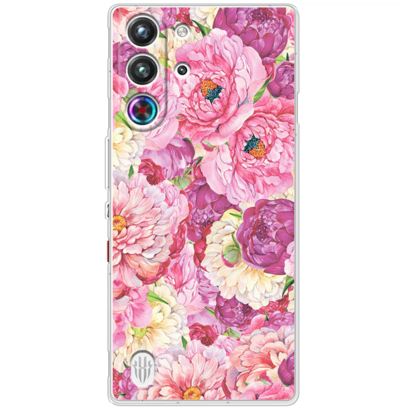 Чохол BoxFace Nubia RedMagic 10 Pro Pink Peonies