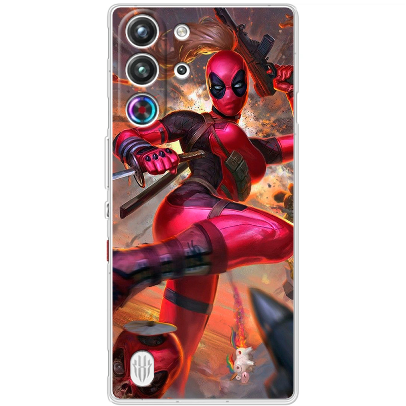 Чохол BoxFace Nubia RedMagic 10 Pro Woman Deadpool