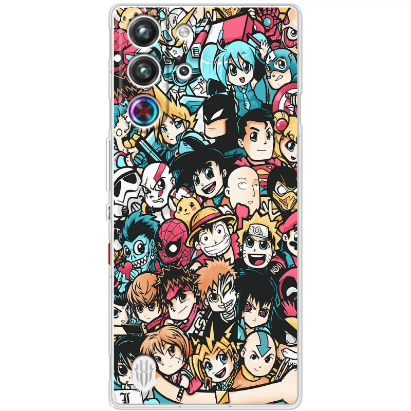 Чохол BoxFace Nubia RedMagic 10 Pro Anime Stickers