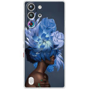 Чохол BoxFace Nubia RedMagic 10 Pro Exquisite Blue Flowers