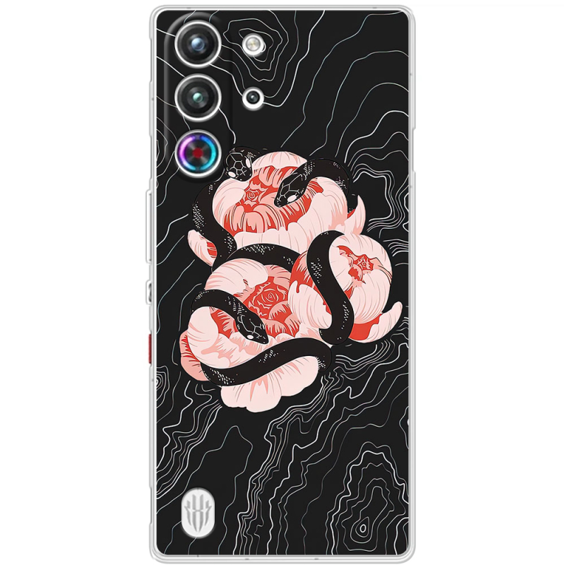 Чохол BoxFace Nubia RedMagic 10 Pro Snake Rose