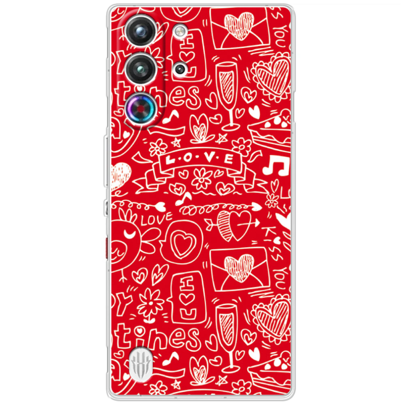 Чохол BoxFace Nubia RedMagic 10 Pro Happy Valentines