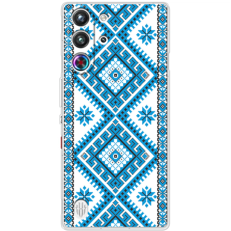 Чохол BoxFace Nubia RedMagic 10 Pro Блакитний Орнамент
