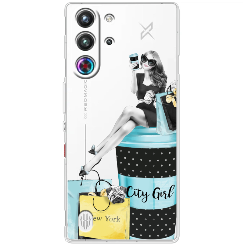 Прозорий чохол BoxFace Nubia RedMagic 10 Pro City Girl