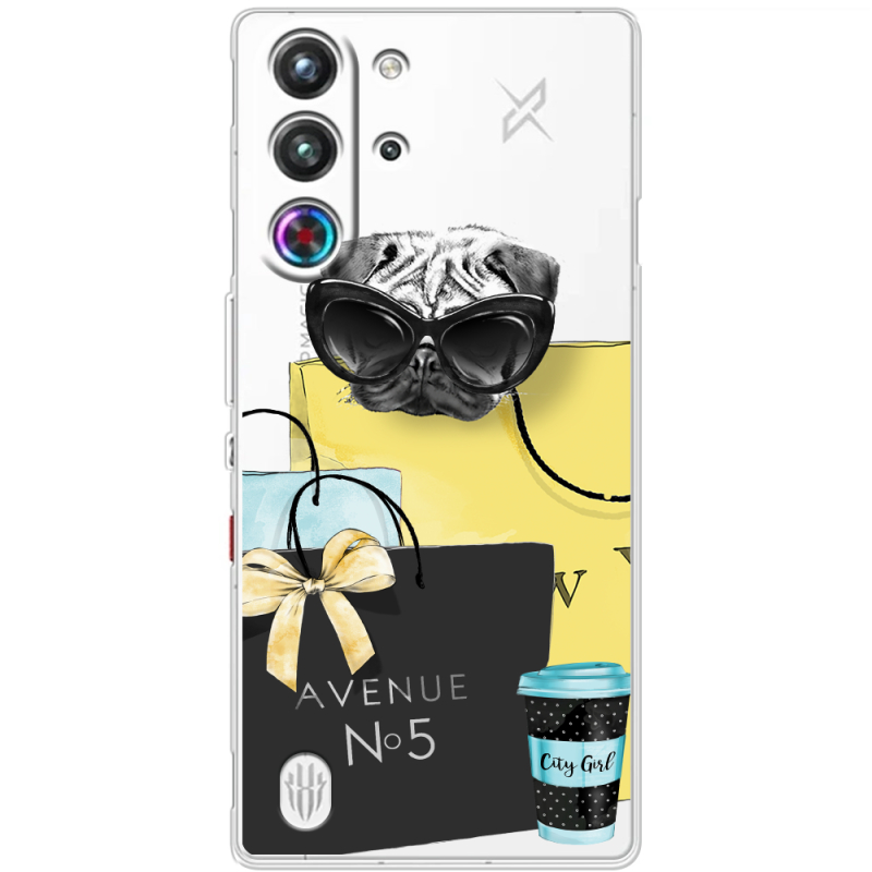 Прозорий чохол BoxFace Nubia RedMagic 10 Pro Fashion Pug