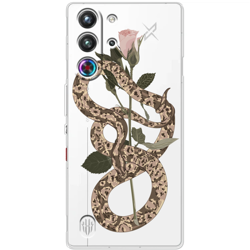 Прозорий чохол BoxFace Nubia RedMagic 10 Pro Glamor Snake