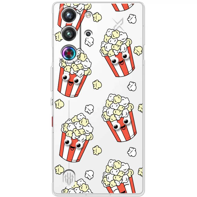 Прозорий чохол BoxFace Nubia RedMagic 10 Pro с 3D-глазками Popcorn