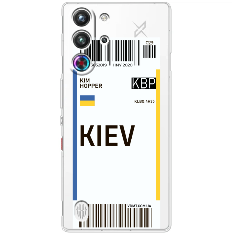 Прозорий чохол BoxFace Nubia RedMagic 10 Pro Ticket Kiev