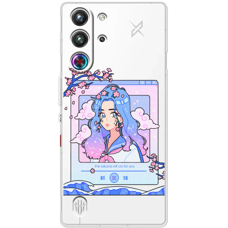 Прозорий чохол BoxFace Nubia RedMagic 10 Pro The Sakuras Will Cry For You
