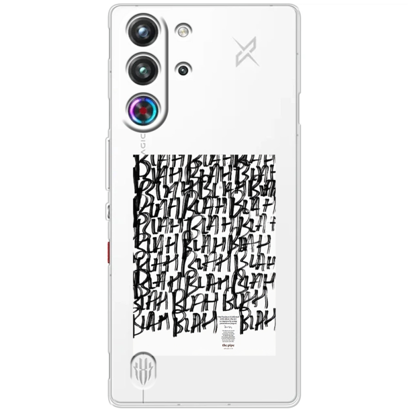 Прозорий чохол BoxFace Nubia RedMagic 10 Pro Blah Blah