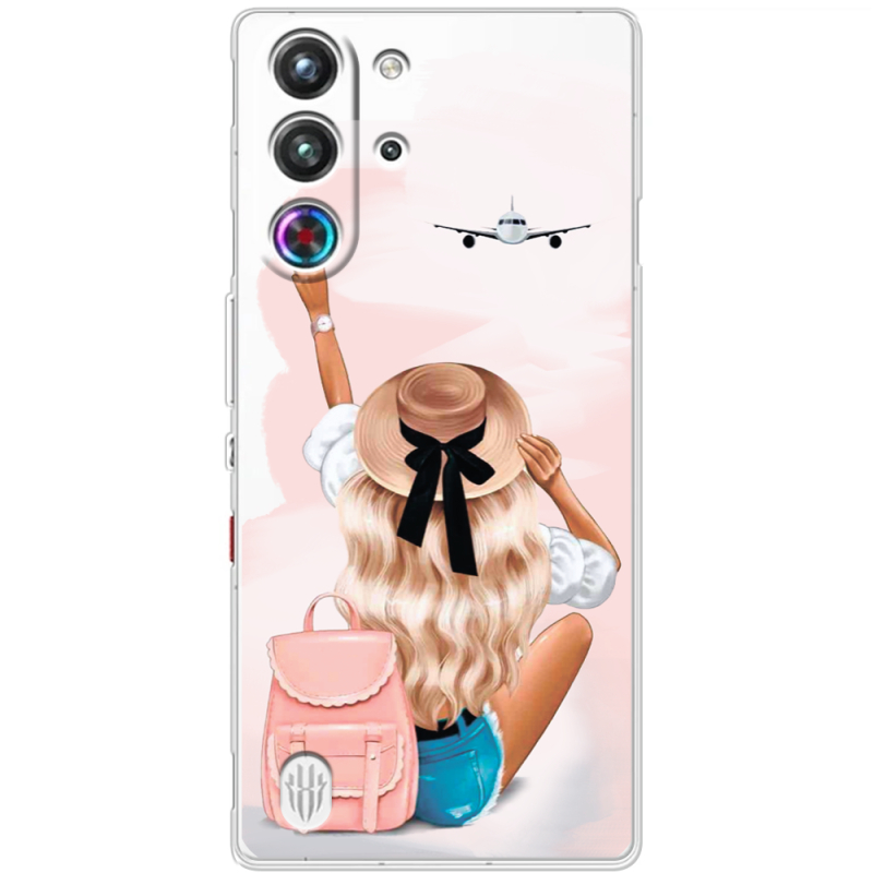 Прозорий чохол BoxFace Nubia RedMagic 10 Pro Travel Girl