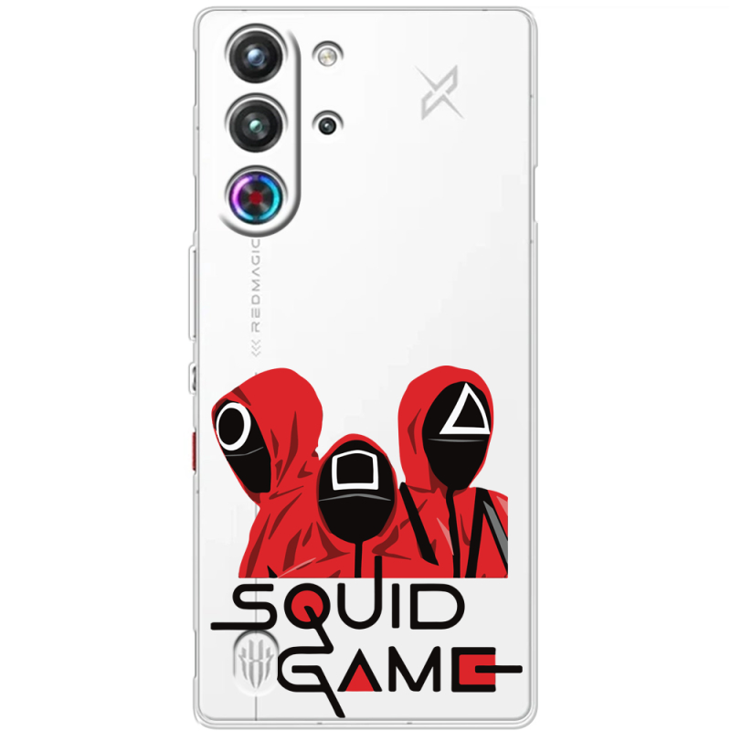 Прозорий чохол BoxFace Nubia RedMagic 10 Pro siquid game люди в красном