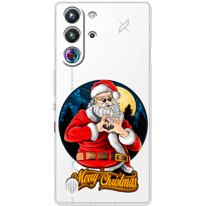 Прозорий чохол BoxFace Nubia RedMagic 10 Pro Cool Santa