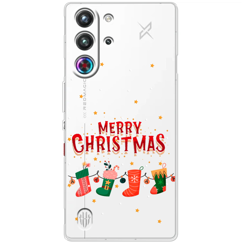 Прозорий чохол BoxFace Nubia RedMagic 10 Pro Merry Christmas