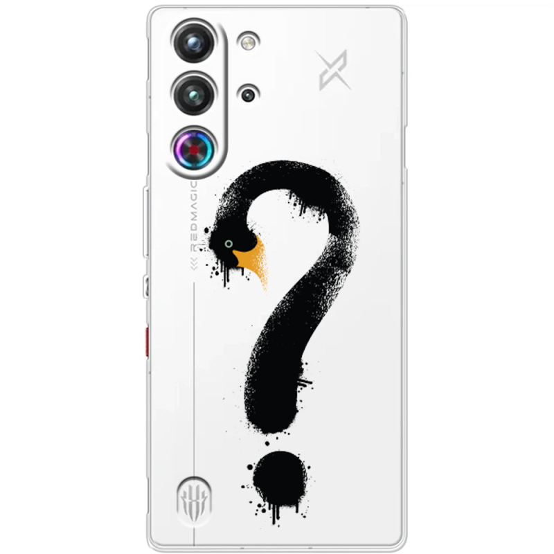 Прозорий чохол BoxFace Nubia RedMagic 10 Pro Swan question