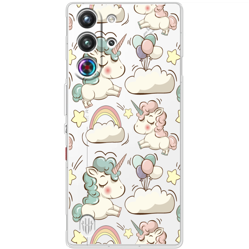 Прозорий чохол BoxFace Nubia RedMagic 10 Pro Unicorns