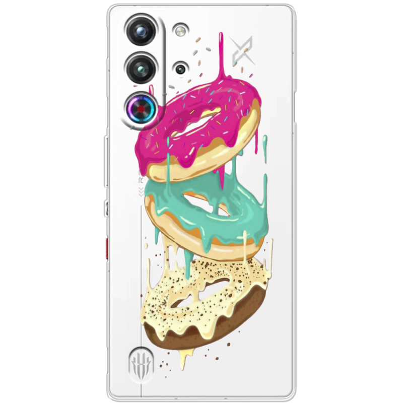 Прозорий чохол BoxFace Nubia RedMagic 10 Pro Donuts