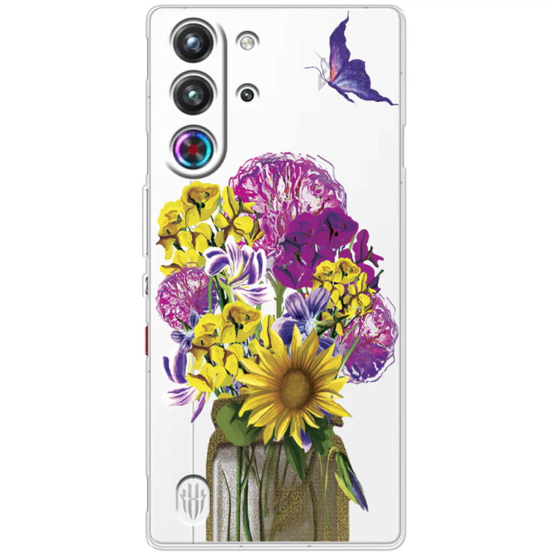 Прозорий чохол BoxFace Nubia RedMagic 10 Pro My Bouquet