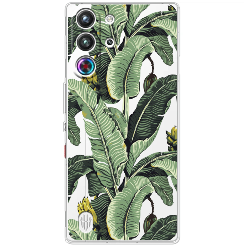 Прозорий чохол BoxFace Nubia RedMagic 10 Pro Banana Leaves
