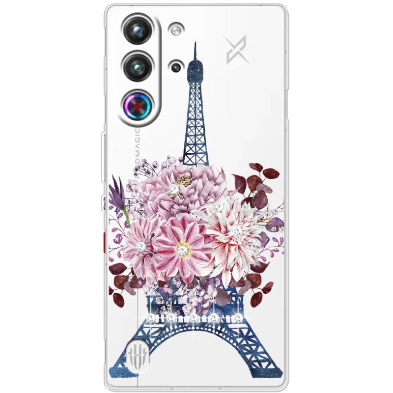 Чохол зі стразами Nubia RedMagic 10 Pro Eiffel Tower