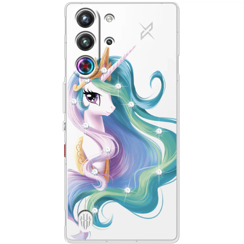 Чохол зі стразами Nubia RedMagic 10 Pro Unicorn Queen