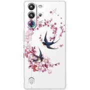 Чохол зі стразами Nubia RedMagic 10 Pro Swallows and Bloom