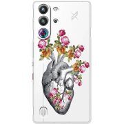 Чохол зі стразами Nubia RedMagic 10 Pro Heart