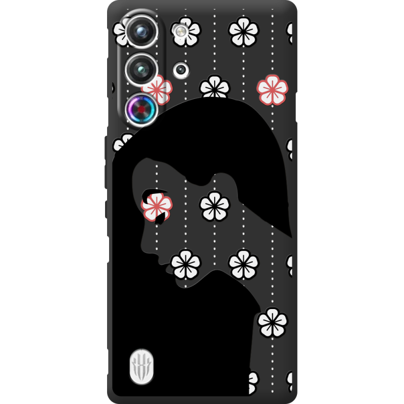 Чорний чохол BoxFace Nubia RedMagic 10 Pro Flower Hair