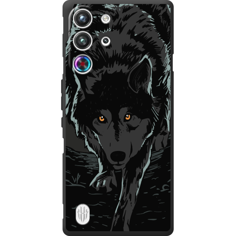 Чорний чохол BoxFace Nubia RedMagic 10 Pro Wolf