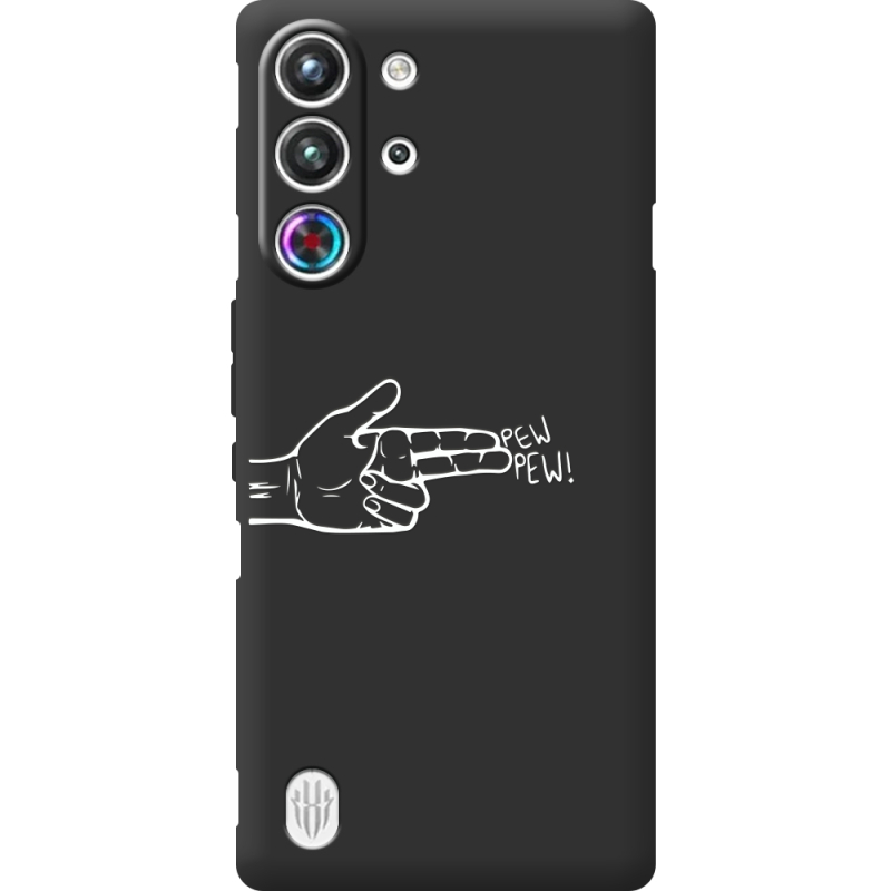 Чорний чохол BoxFace Nubia RedMagic 10 Pro Pew Pew