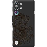 Чорний чохол BoxFace Nubia RedMagic 10 Pro Chinese Dragon