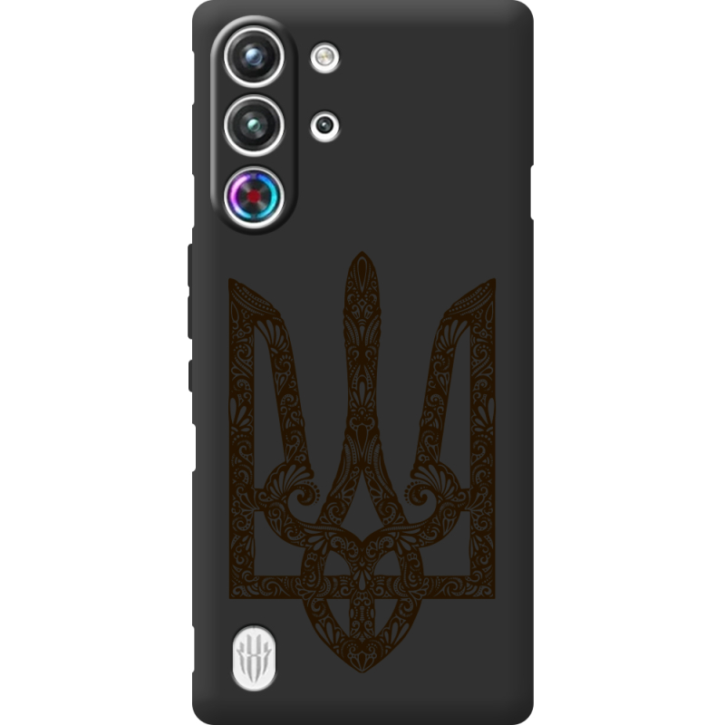 Чорний чохол BoxFace Nubia RedMagic 10 Pro Ukrainian Trident