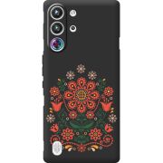 Чорний чохол BoxFace Nubia RedMagic 10 Pro Ukrainian Ornament