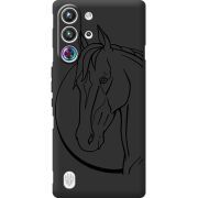 Чорний чохол BoxFace Nubia RedMagic 10 Pro Horse