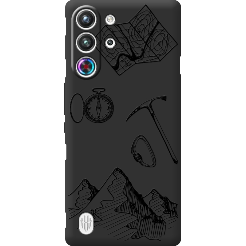 Чорний чохол BoxFace Nubia RedMagic 10 Pro Mountains