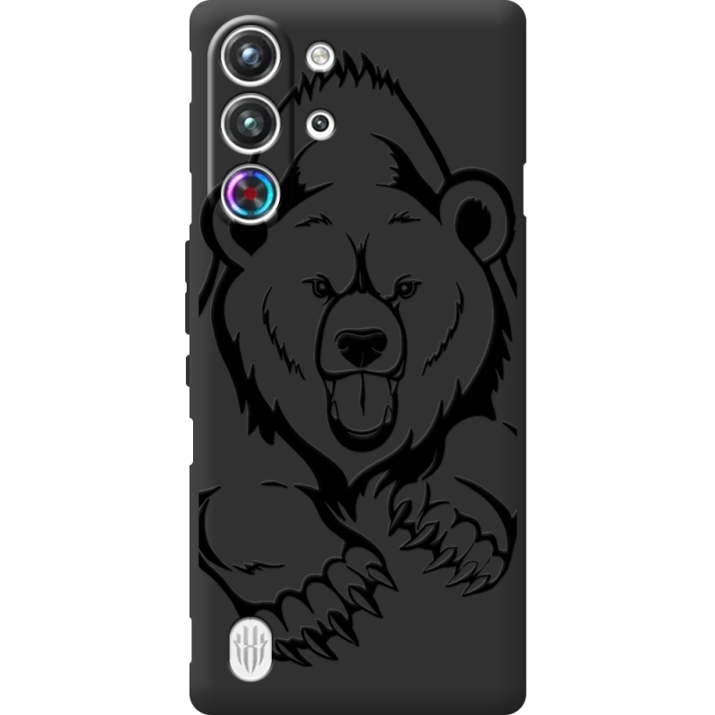 Чорний чохол BoxFace Nubia RedMagic 10 Pro Grizzly Bear