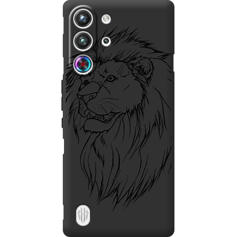 Чорний чохол BoxFace Nubia RedMagic 10 Pro Lion