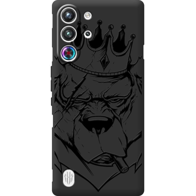Чорний чохол BoxFace Nubia RedMagic 10 Pro Bear King