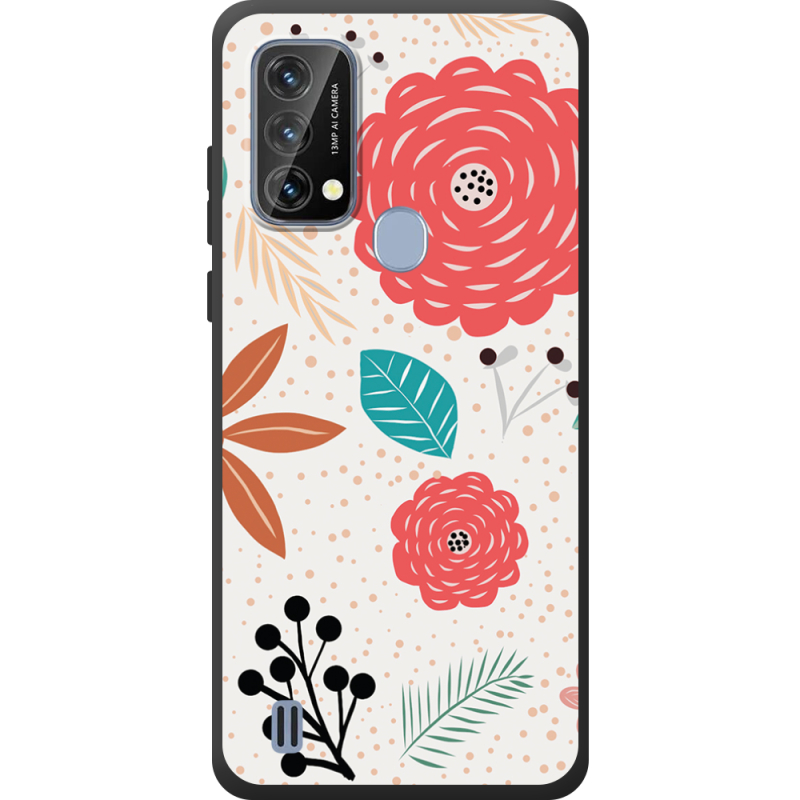 Чохол BoxFace Blackview A50 Line Flowers