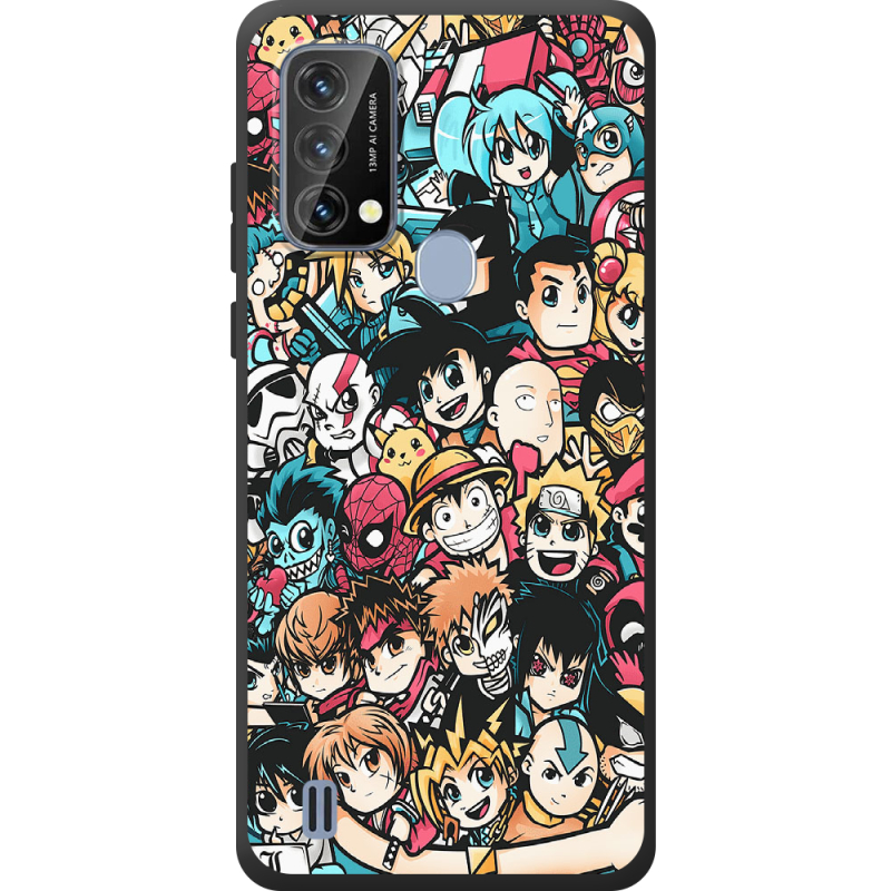 Чохол BoxFace Blackview A50 Anime Stickers