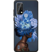Чохол BoxFace Blackview A50 Exquisite Blue Flowers